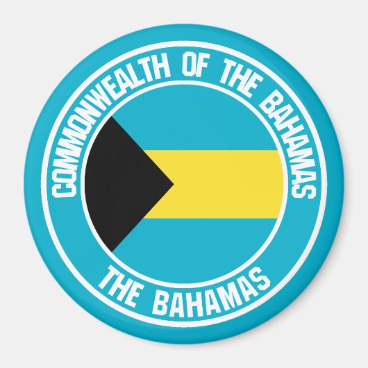 Bahamas Round Emblem Magnet (Vorne)