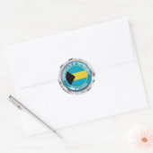 Bahamas Round Emblem Runder Aufkleber (Umschlag)
