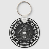 Bahamas Round Emblem Schlüsselanhänger (Vorderseite)