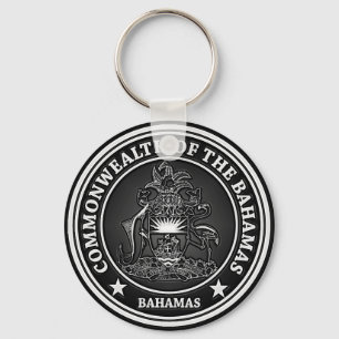 Bahamas Round Emblem Schlüsselanhänger