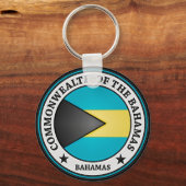Bahamas Round Emblem Schlüsselanhänger (Vorderseite)