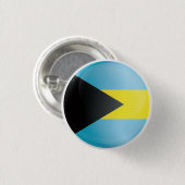 Bahamas Round-Icon-Flagge Button (Vorne & Hinten)