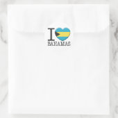 Bahamas Runder Aufkleber (Tasche)