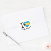 Bahamas Runder Aufkleber (Umschlag)