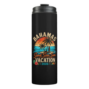 Bahamas Sand Meer Sonn Urlaub 2026 Thermosbecher
