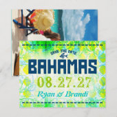 BAHAMAS SAVE THE DATE (Vorne/Hinten)