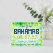 BAHAMAS SAVE THE DATE (Stehend Vorderseite)