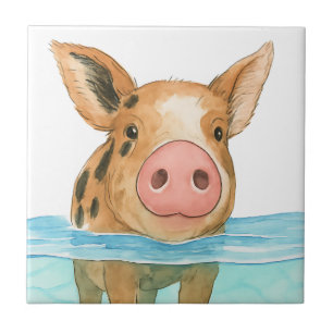 Bahamas-Schweine-Urlaub 2025 Souvenir Familien-Ges Fliese