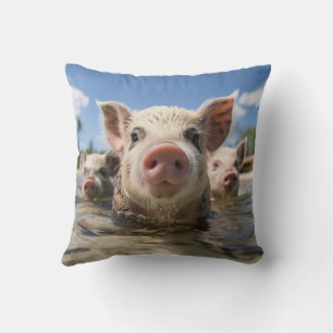 Bahamas Schwimmende Schweine Exuma Strand Premium  Kissen