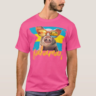 Bahamas Schwimmendes Schwein Karibik-Strand-Reisen T-Shirt