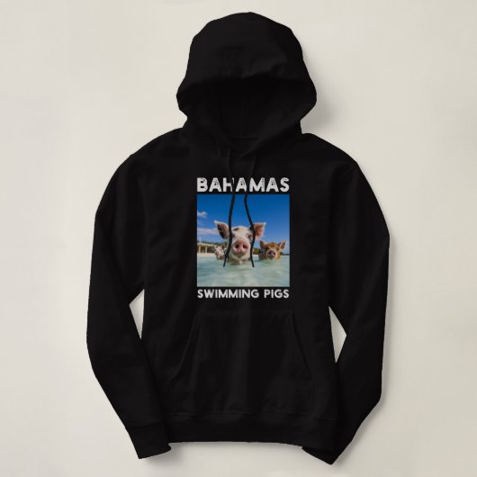 Bahamas Schwimmschweine Exuma Hoodie (Design vorne)