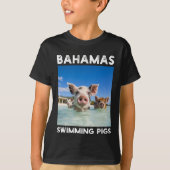 Bahamas Schwimmschweine Exuma T-Shirt (Vorderseite)