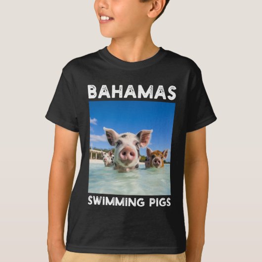 Bahamas Schwimmschweine Exuma T-Shirt (Vorderseite)