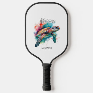 Bahamas Sea Turtle Bahamian Flag Beach Großer Hai Pickleball Schläger