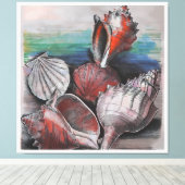 Bahamas Seashell Symphony, No.002 Leinwanddruck (Insitu (Holzboden))