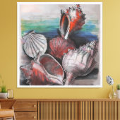 Bahamas Seashell Symphony, No.002 Leinwanddruck (Insitu (Wohnzimmer))