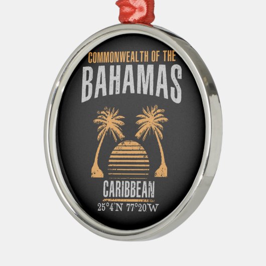 Bahamas Silbernes Ornament (Links)