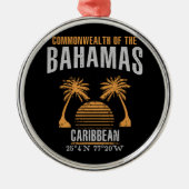 Bahamas Silbernes Ornament (Vorne)