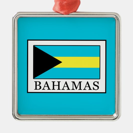 Bahamas Silbernes Ornament (Vorne)