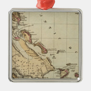Bahamas Silbernes Ornament