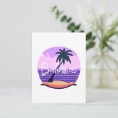 Bahamas Sommerurlaub Postkarte (Stehend Vorderseite)