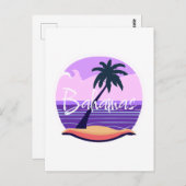 Bahamas Sommerurlaub Postkarte (Vorne/Hinten)
