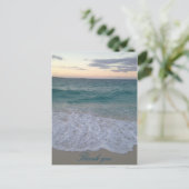 Bahamas Sonnenuntergang danke Postkarte (Stehend Vorderseite)