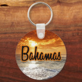 Bahamas Sonnenuntergang Schlüsselanhänger (Vorderseite)