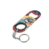 Bahamas Souvenir Geschenk: Abaco Bahamas Bahama Sa Mini Flaschenöffner (Rückseite Schrägansicht)