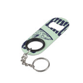 Bahamas Souvenir Geschenk: Abaco Bahamas Bonefishi Mini Flaschenöffner (Rückseite Schrägansicht)