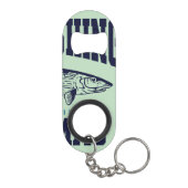 Bahamas Souvenir Geschenk: Abaco Bahamas Bonefishi Mini Flaschenöffner (Rückseite)