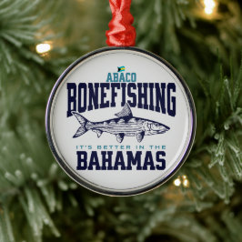 Bahamas Souvenir Geschenk: Abaco Bahamas Bonefishi Ornament Aus Metall