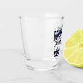 Bahamas Souvenir Geschenk: Abaco Bahamas Bonefishi Schnapsglas (Links)