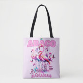 Bahamas Souvenir Geschenk : Abaco Bahamas Flamingo Tasche (Vorderseite)