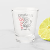 Bahamas Souvenir Geschenk: Abaco Bahamas Schwimmsc Schnapsglas (Rückseite)