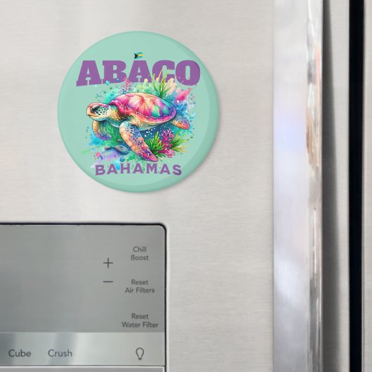 Bahamas Souvenir Geschenk: Abaco Bahamas Sea Turtl Magnet (In Situ (Kühlschrank))