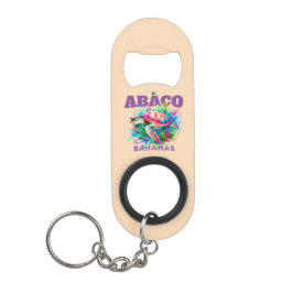 Bahamas Souvenir Geschenk: Abaco Bahamas Sea Turtl Mini Flaschenöffner