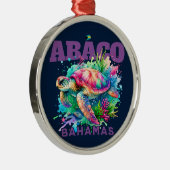 Bahamas Souvenir Geschenk: Abaco Bahamas Sea Turtl Ornament Aus Metall (Rechts)