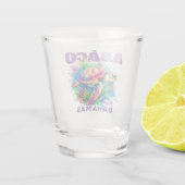 Bahamas Souvenir Geschenk: Abaco Bahamas Sea Turtl Schnapsglas (Rückseite)