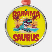 Bahamas Souvenir Geschenk : Bimini Bahama Saurus T Ornament Aus Metall (Vorne)