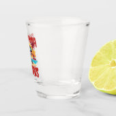 Bahamas Souvenir Geschenk : Bimini Bahama Saurus T Schnapsglas (Rechts)