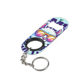 Bahamas Souvenir Geschenk: Bimini Bahamas Bahama L Mini Flaschenöffner (Rückseite Schrägansicht)