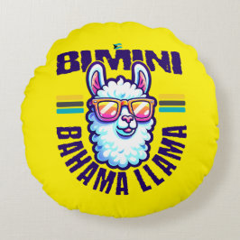 Bahamas Souvenir Geschenk: Bimini Bahamas Bahama L Rundes Kissen
