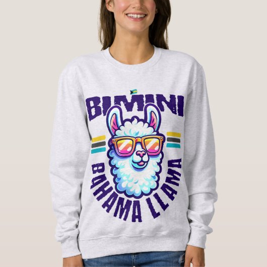 Bahamas Souvenir Geschenk: Bimini Bahamas Bahama L Sweatshirt (Vorderseite)