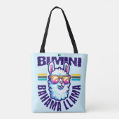 Bahamas Souvenir Geschenk: Bimini Bahamas Bahama L Tasche (Rückseite)
