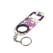 Bahamas Souvenir Geschenk: Bimini Bahamas Bahama M Mini Flaschenöffner (Rückseite Schrägansicht)
