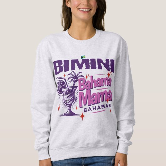 Bahamas Souvenir Geschenk: Bimini Bahamas Bahama M Sweatshirt (Vorderseite)