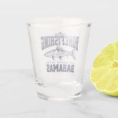 Bahamas Souvenir Geschenk: Bimini Bahamas Bonefish Schnapsglas (Rückseite)