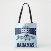Bahamas Souvenir Geschenk: Bimini Bahamas Bonefish Tasche (Vorderseite)