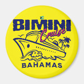 Bahamas Souvenir Geschenk : Bimini Bahamas Cruise Magnet (Vorne)